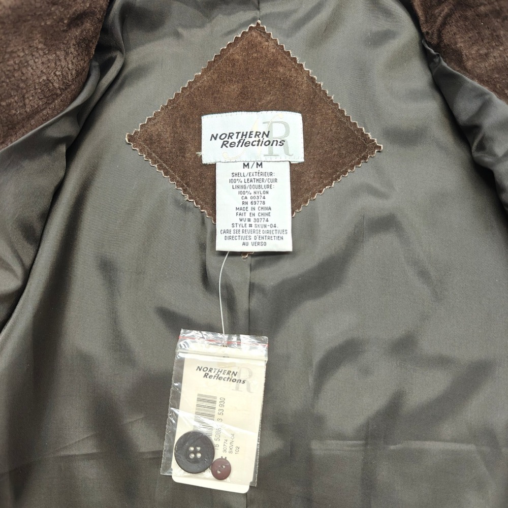Northern Reflections Brown Leather Jacket - Picture 6 of 8